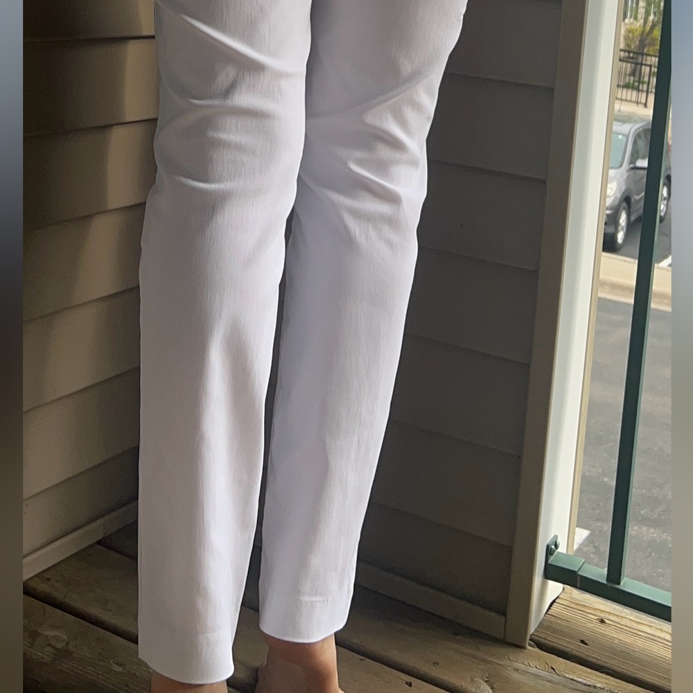 🆕 I.N.C. International Concepts White Women's Skinny Pants - Size 12 - Picture 4 of 10